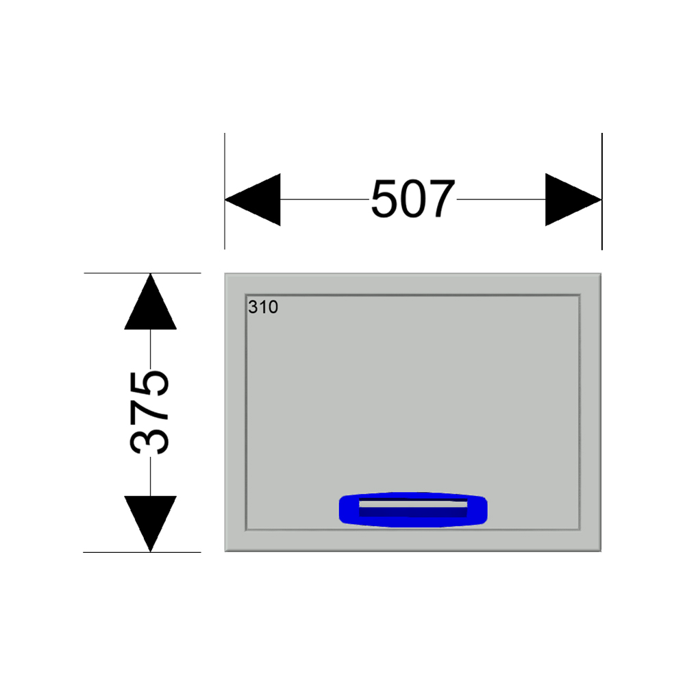 Hoogte 375 mm - 1 Lade - Diepte 460 mm - Afbeelding 4