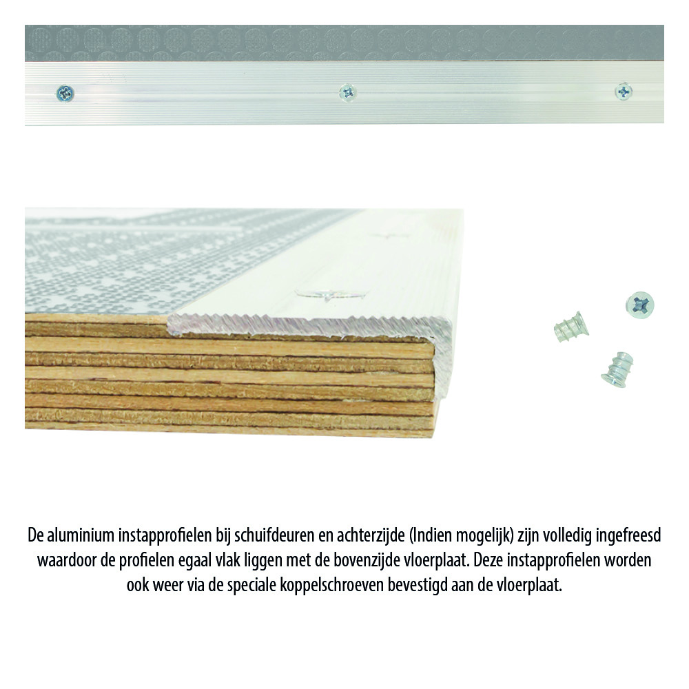 Vloerplaat Mercedes Sprinter L1H2 RWD EL (vanaf Bj 2018) van Berkenmultiplex met antislip topcoating - Afbeelding 3