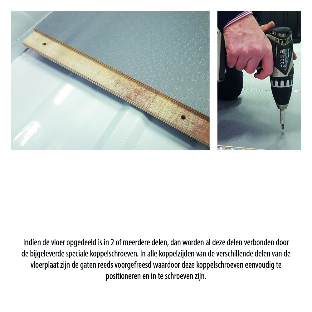 Vloerplaat Mercedes Sprinter L1H2 RWD EL (vanaf Bj 2018) van Berkenmultiplex met antislip topcoating - Afbeelding 4