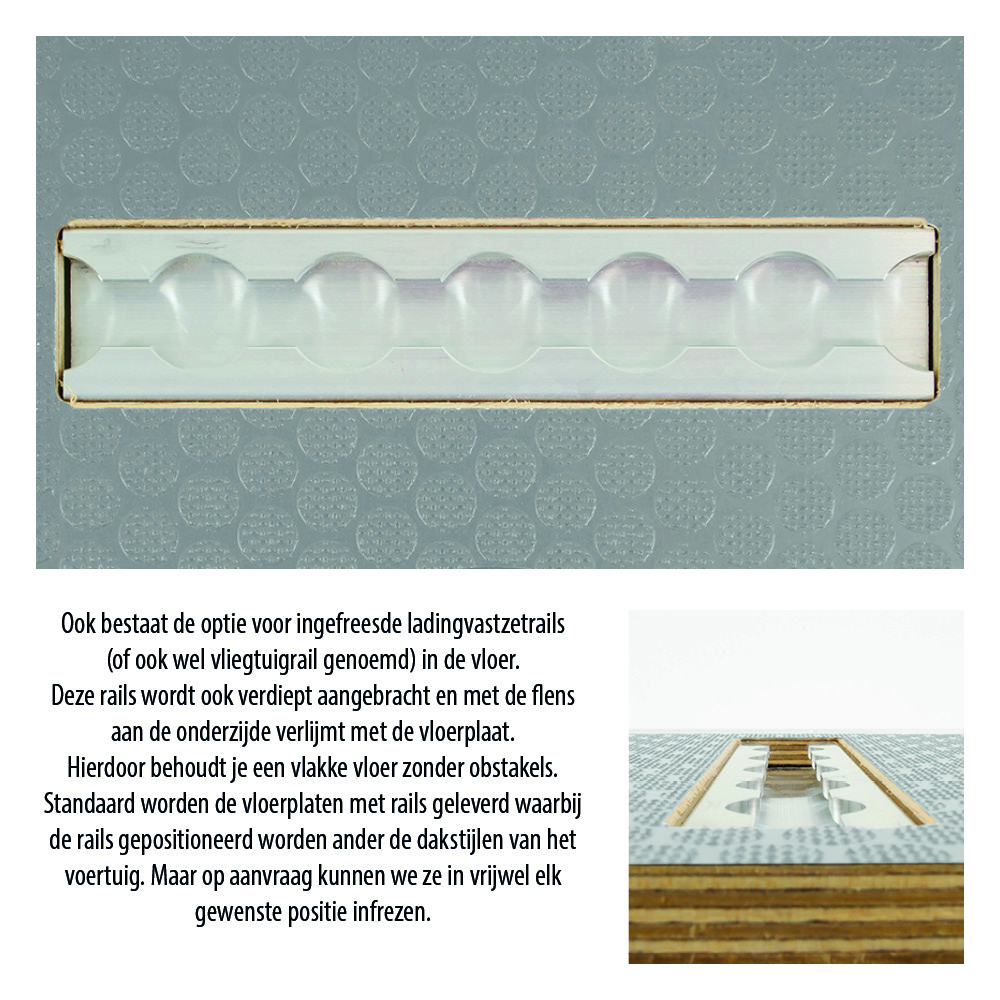 Vloerplaat Nissan Interstar L4H3 RWD DL (vanaf Bj 2010) van Berkenmultiplex met antislip topcoating - Afbeelding 6