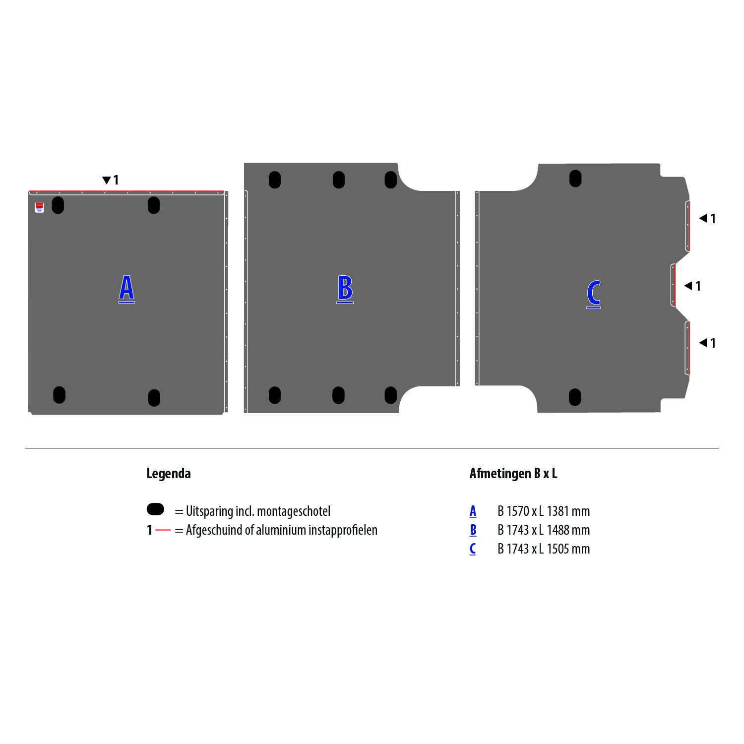 Vloerplaat Nissan Interstar L4H3 RWD DL - Ontdek hoogwaardige Zevim laadvloeren Berkenmultiplex met antislip topcoating voor Nissan Interstar bedrijfswagens.