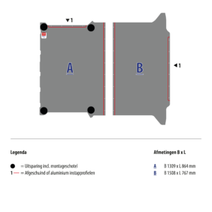 Vloerplaat Nissan Townstar L1H1 (vanaf Bj 2022) van Berkenmultiplex met antislip topcoating