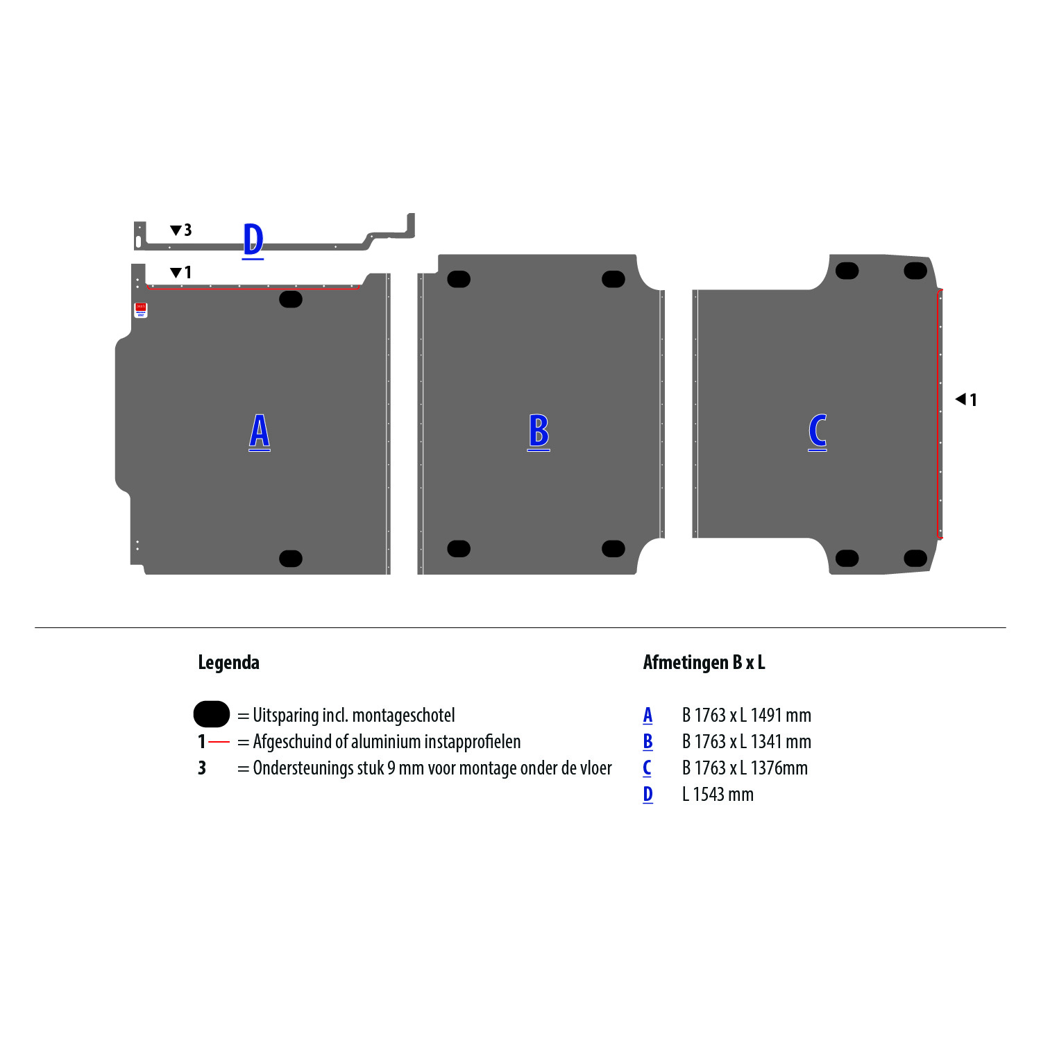 Vloerplaat Volkswagen Crafter L4H4 FWD EL - Ontdek hoogwaardige Zevim laadvloeren Berkenmultiplex met antislip topcoating voor Volkswagen Crafter bedrijfswagens.