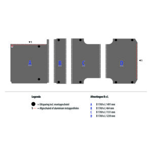 Vloerplaat Mercedes Sprinter L3H2 RWD EL (vanaf Bj 2018) van Berkenmultiplex met antislip topcoating