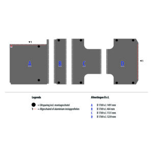 Vloerplaat Mercedes Sprinter L3H2 RWD DL (vanaf Bj 2018) van Berkenmultiplex met antislip topcoating