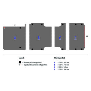 Vloerplaat Mercedes Sprinter L4H2 RWD EL (vanaf Bj 2018) van Berkenmultiplex met antislip topcoating